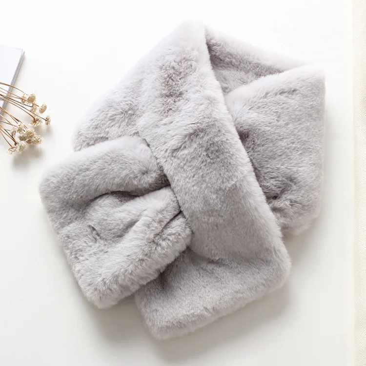 Новинка модный пушистый шарф шарфы для женщин зима 2018 теплый плюшевый шали и