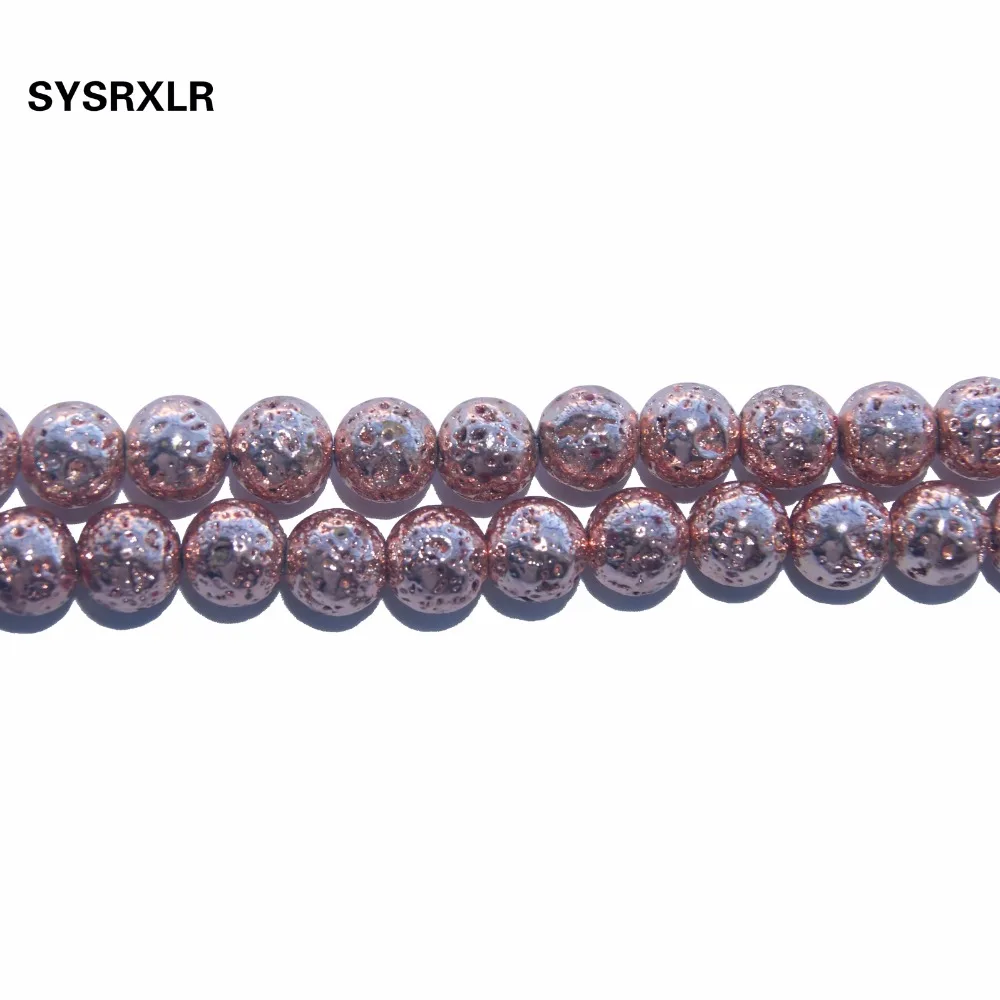 Круглые шарики из натуральной лавы гальванизированные для самостоятельного