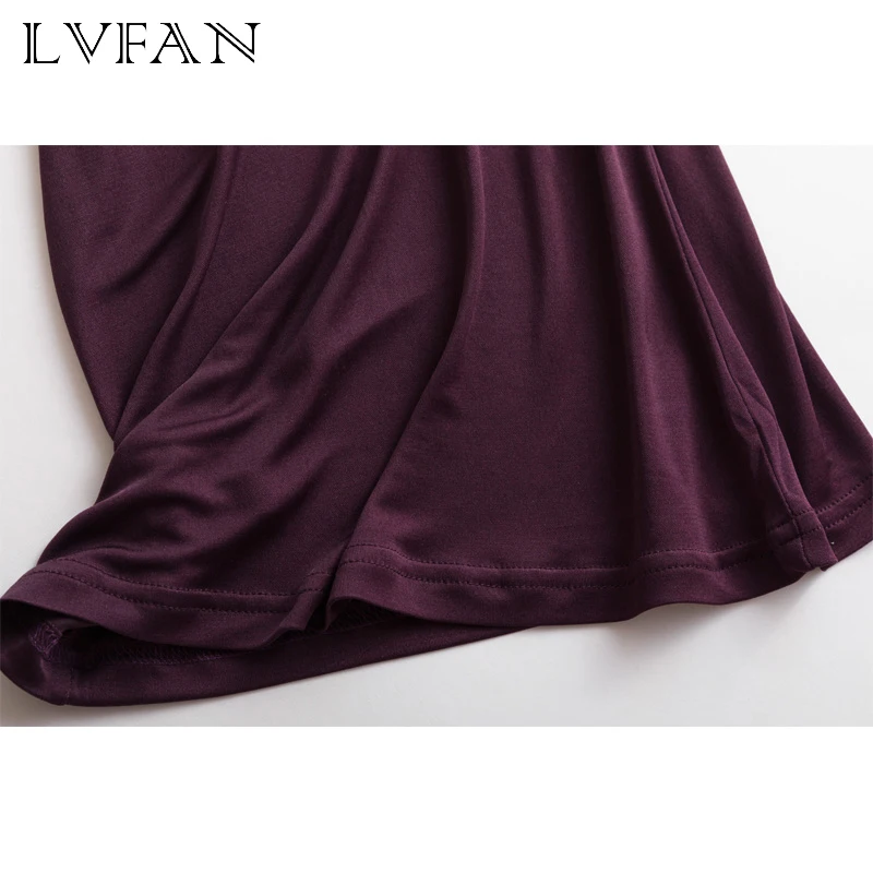 

PLUS Size Summer Nature Silk Lace Sleep Tops Women Camisoles Elastic Loose Elegant Sexy Pajamas V-neck Cool BottomingLVFANTG-068
