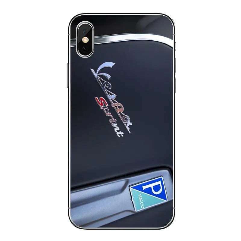 Синий Vespa 7 итальянская педаль мотоцикла для iPod Touch iPhone 4 4S 5 5S 5C SE 6 S 8 X XR XS Plus MAX