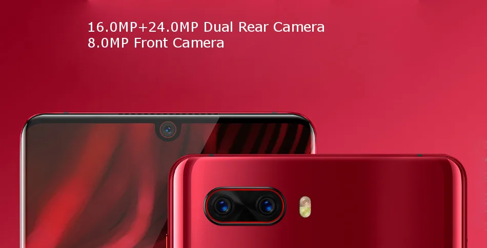 Новейший мобильный телефон Nubia Z18, экран в виде капли воды, 6 ГБ ОЗУ, 64 Гб ПЗУ, восьмиядерный смартфон Snapdragon 845, Android 8,1, 3450 мАч