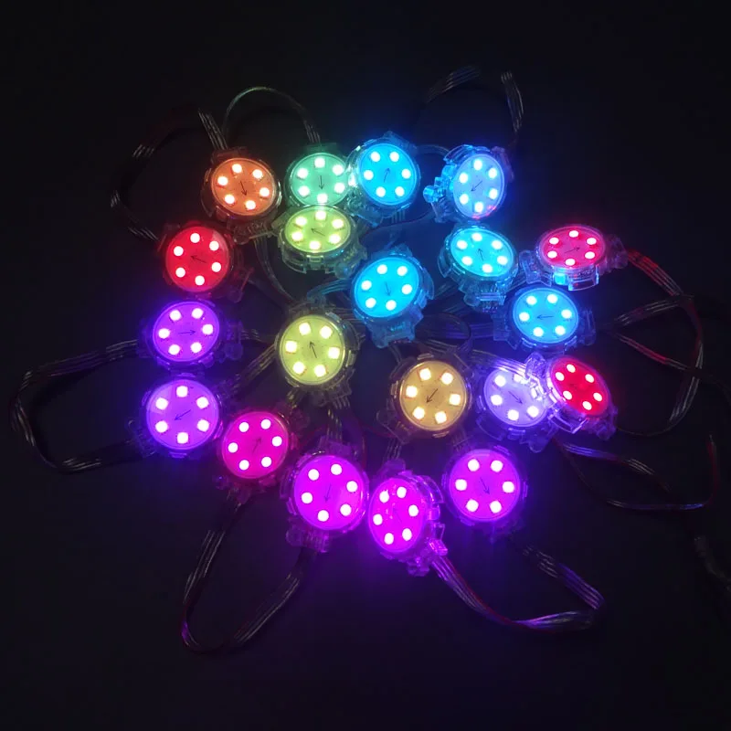 1000 шт./лот DC24V SH1908 UCS1903 рассеянный адресуемый RGB светодиодный пиксельный струнный