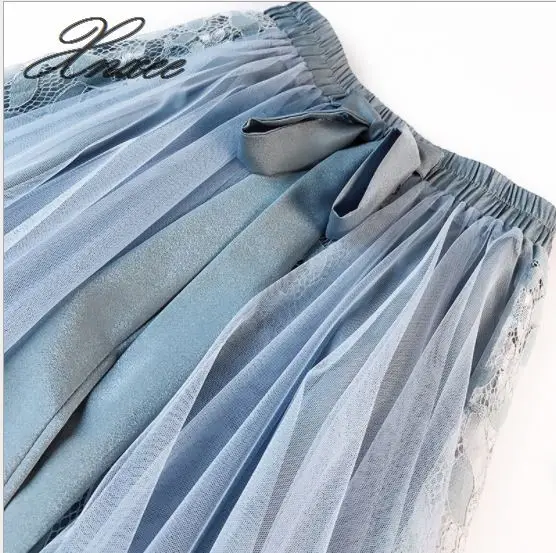 

New mesh skirt 2020 summer large size women's lace skirt