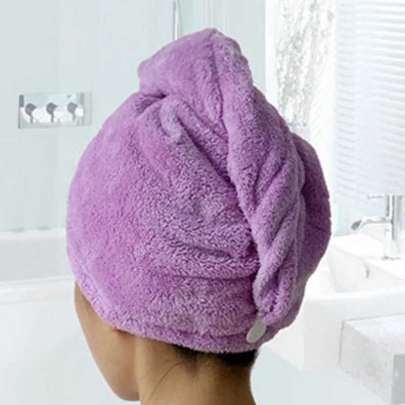 Модные женские туфли Впитывающее микроволокно Полотенца тюрбан для ухода за