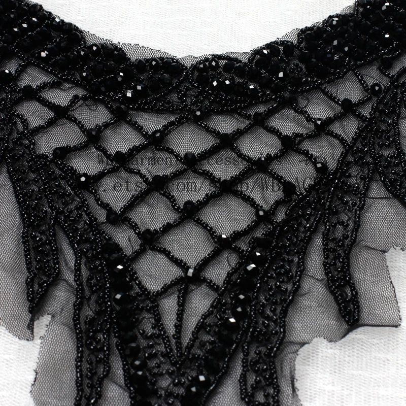 Новые большие черные тяжелые украшенные бисером аксессуары для рукоделия