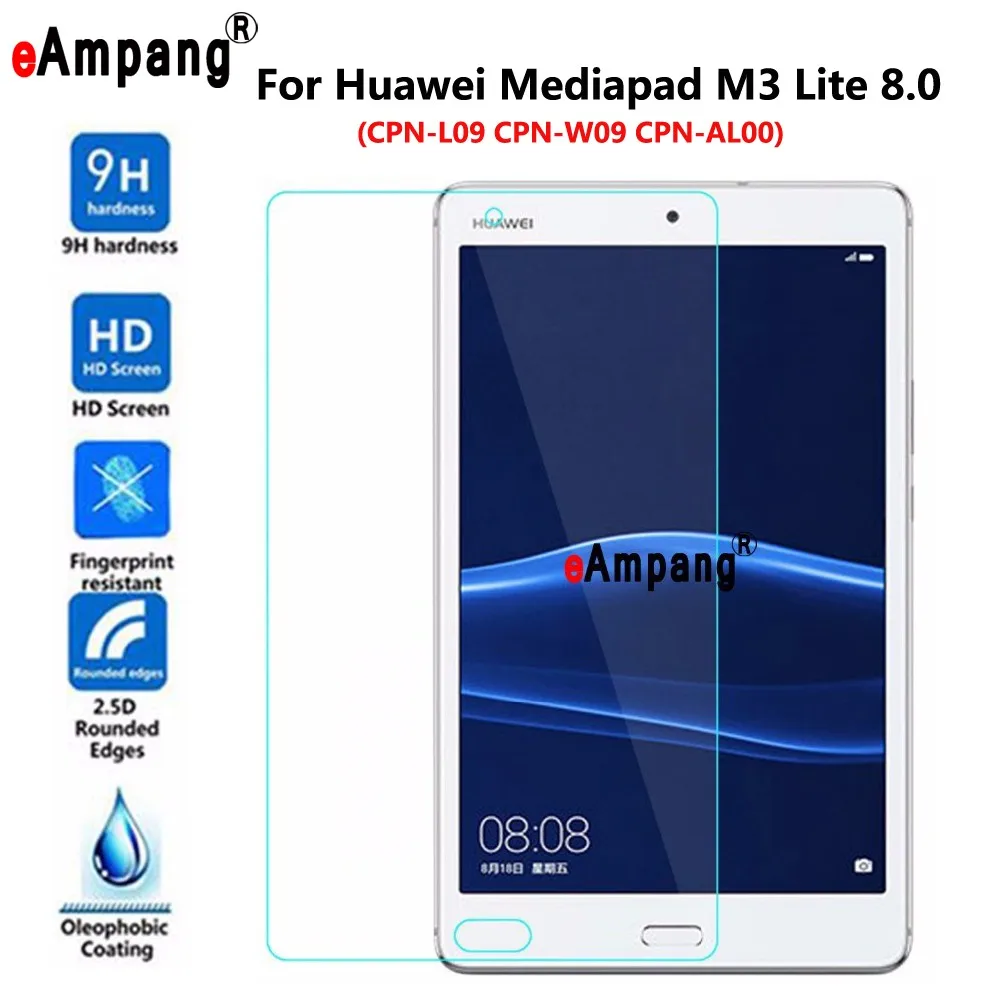 Закаленное Стекло для huawei Mediapad M3 Lite 8 8,0 CPN-L09 CPN-W09 CPN-AL00 прозрачный Экран защитная пленка планшет Экран протектор