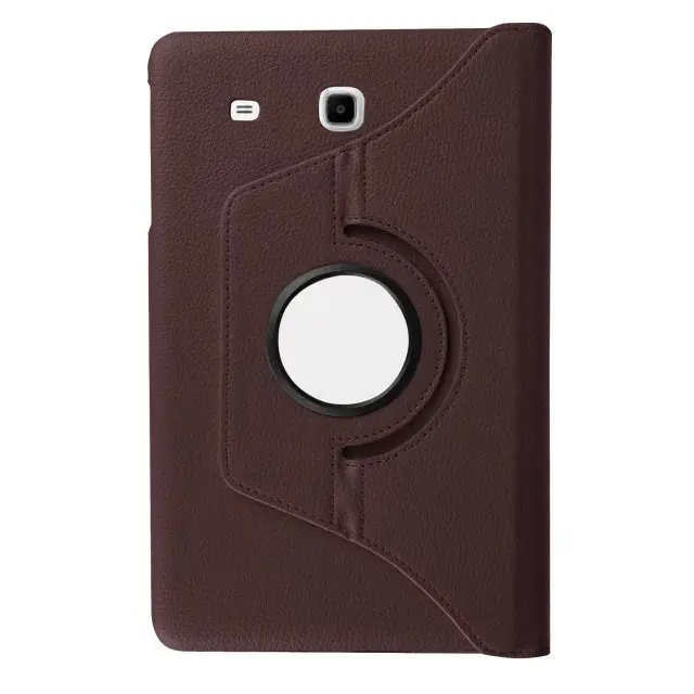 Brown Для Galaxy Tab E SM-T560 SM-T561 360 Вращающийся Кожаный чехол-подставка чехол для планшета для samsung Galaxy Tab E 9,6 T560 T561 - Цвет: Brown