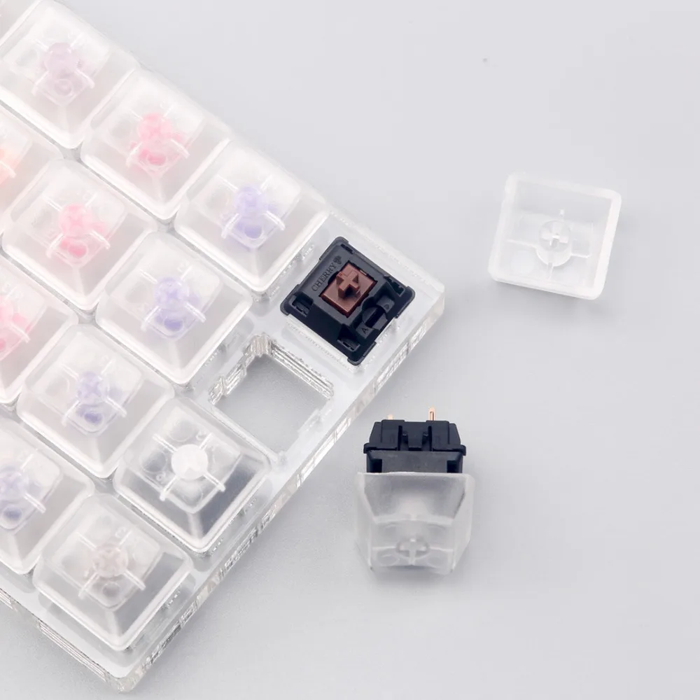 Clicky линейный тактильный переключатель тестер cherry zealio gateron коробка переключатель тестер с прозрачной клавишей