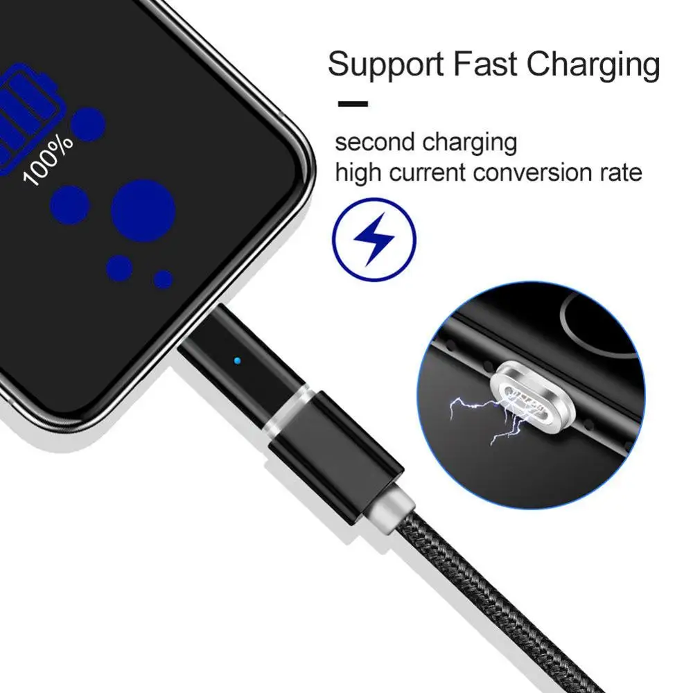 Магнитный микро USB адаптер для мобильного телефона Android устройств зарядный