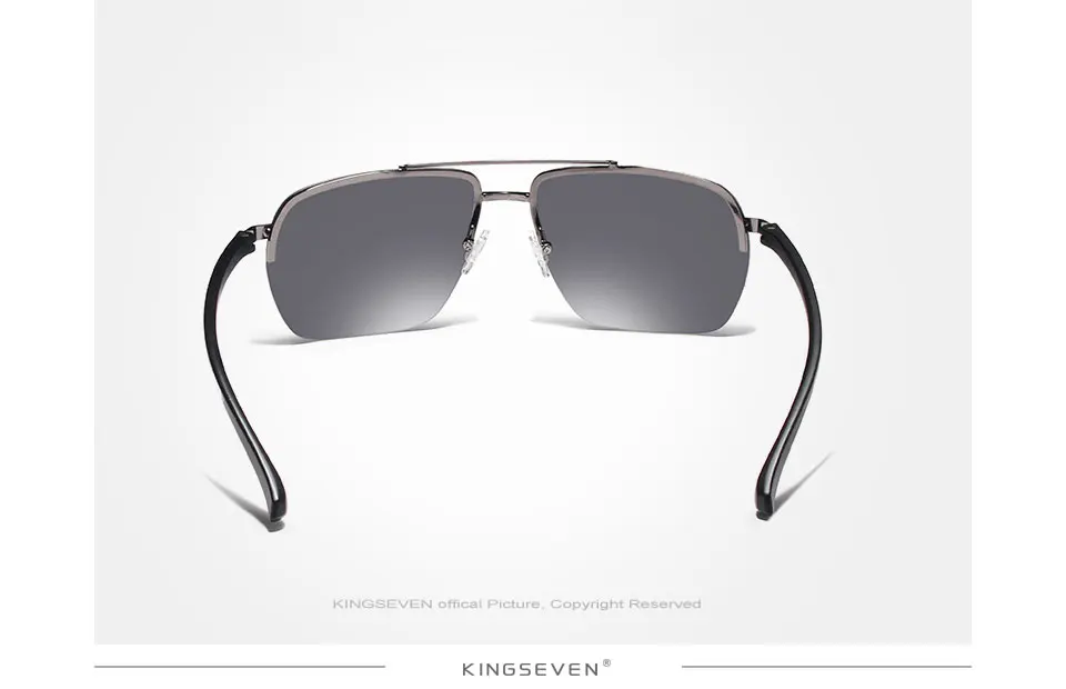 KINGSEVEN, алюминиевые поляризованные солнцезащитные очки TR90, мужские зеркальные солнцезащитные очки для вождения, мужские очки для рыбалки, женские очки для мужчин N7415
