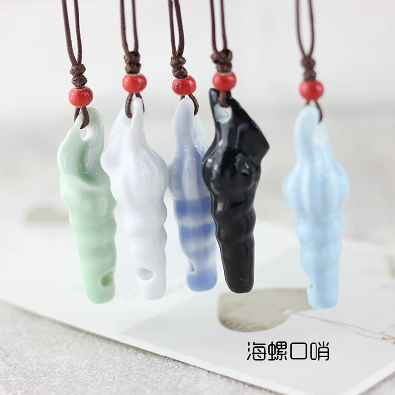 Lidavi богемная Керамика ручной работы в форме листа свисток Красные ожерелья с