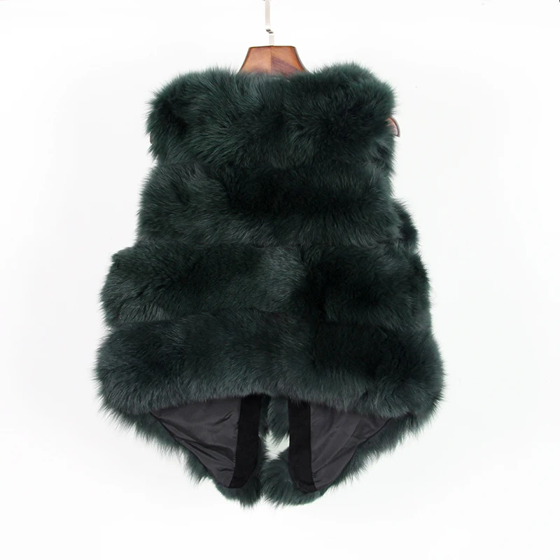 Жилетка из натурального меха лисы 2020 новая весенняя куртка для женщин базовое