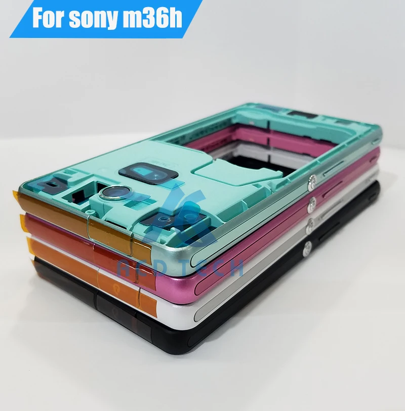 Новая средняя Рамка Кронштейн панель передняя рамка Корпус для Sony Xperia ZR M36H C5502