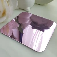 Violet 4 шт. фотостена магнитное тонкое зеркальное изображение рамка детский простой креативный магнит рамки набор 3x3. 5in 4x6in 5x7in F012 - Цвет: Violet