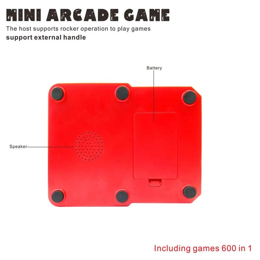 Ретро Мини Аркада FC ручная SUP Rocker игровая консоль 600 игр 8BIT машина для ладони