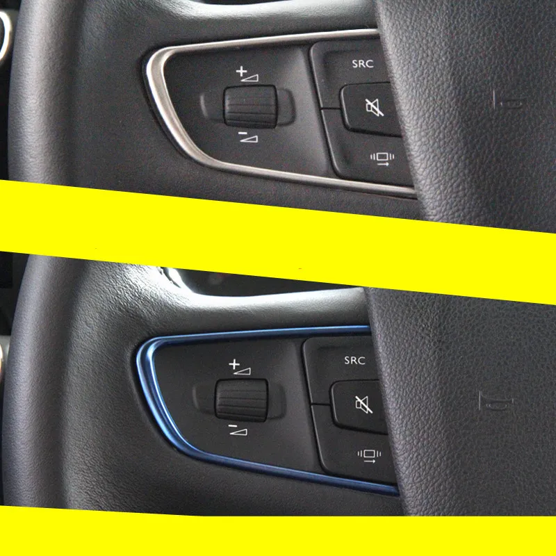 Декоративная рамка для рулевого колеса из нержавеющей стали Citroen C4 C3-XR / Peugeot 408 508