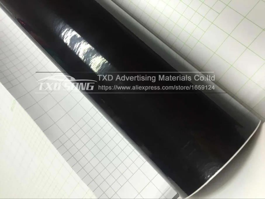 Глянцевый черный стикер на крышу автомобиля защитная пленка с бесплатной