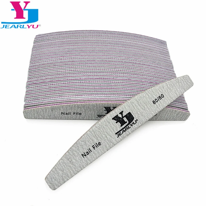 

50 шт./лот, пилка для ногтей, 80/80 буфер, серая лодка, УФ-гель, полировщик для ногтей, моющийся толстый маникюр, педикюр, инструменты для ухода за ...