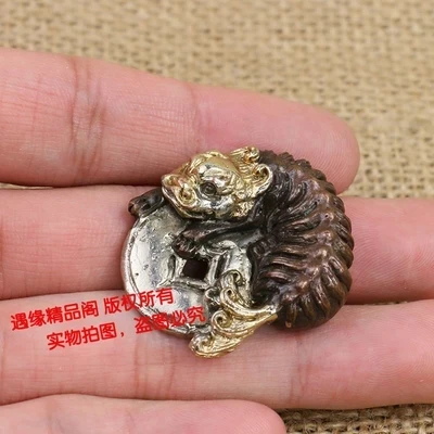 

Copper Ferret Pendant