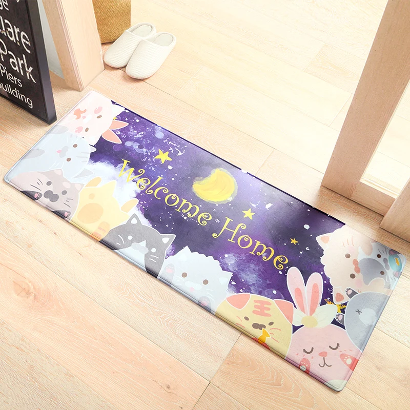 Фланелевый Придверный коврик напольный Противоскользящий впитывающий влагу