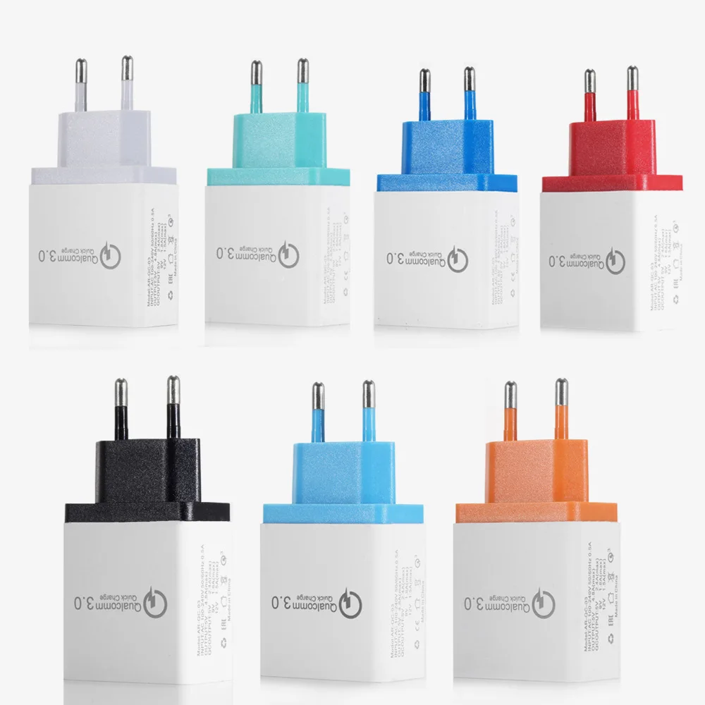 3 Порты Быстрая Зарядка 3.0 USB Зарядное Устройство Адаптер Питания для iPhone iPad Samsung