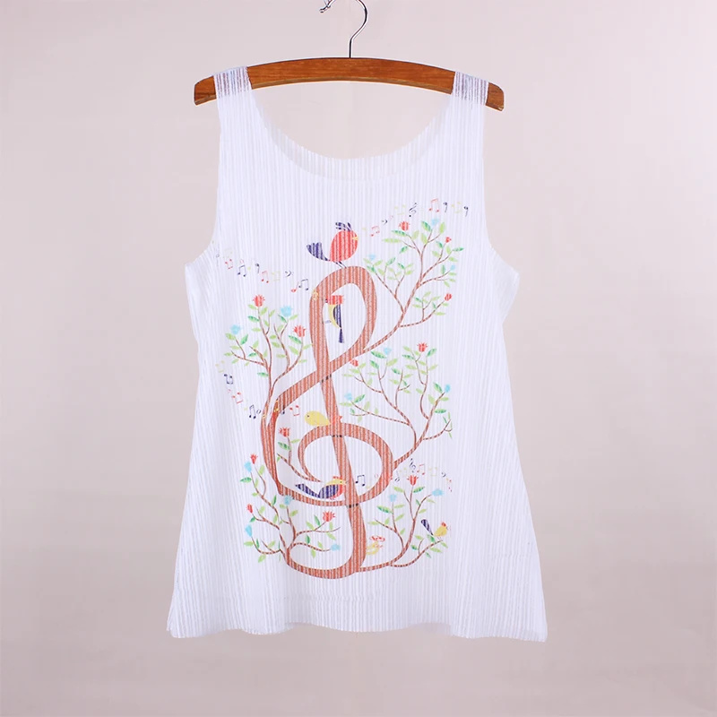 Новинка 2016 женские майки с принтом музыкального дерева новые дизайнерские
