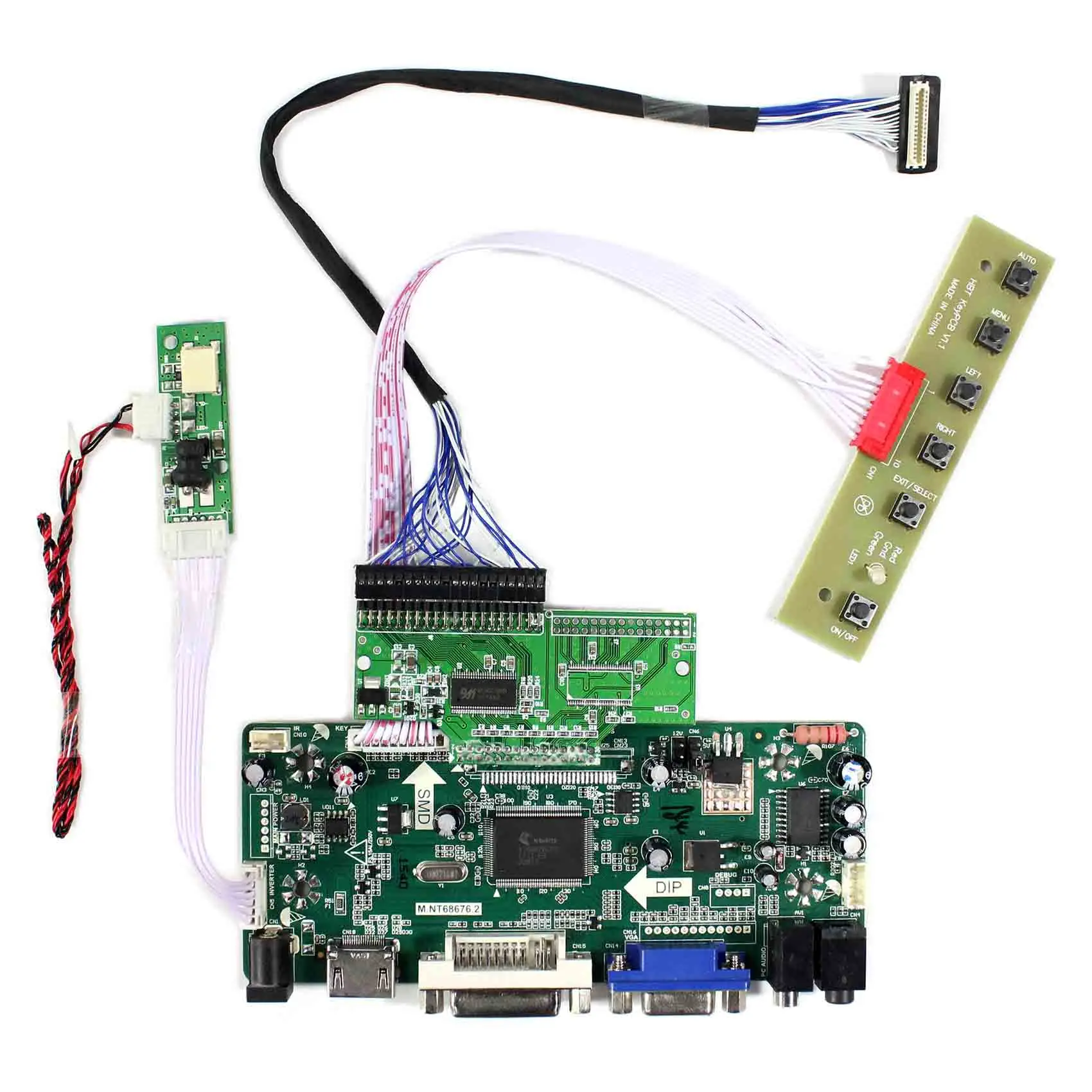Плата аудиоконтроллера HD MI + DVI VGA для ЖК панели 10 4 дюйма AA104VH01 640x480|board board|board hdmiboard