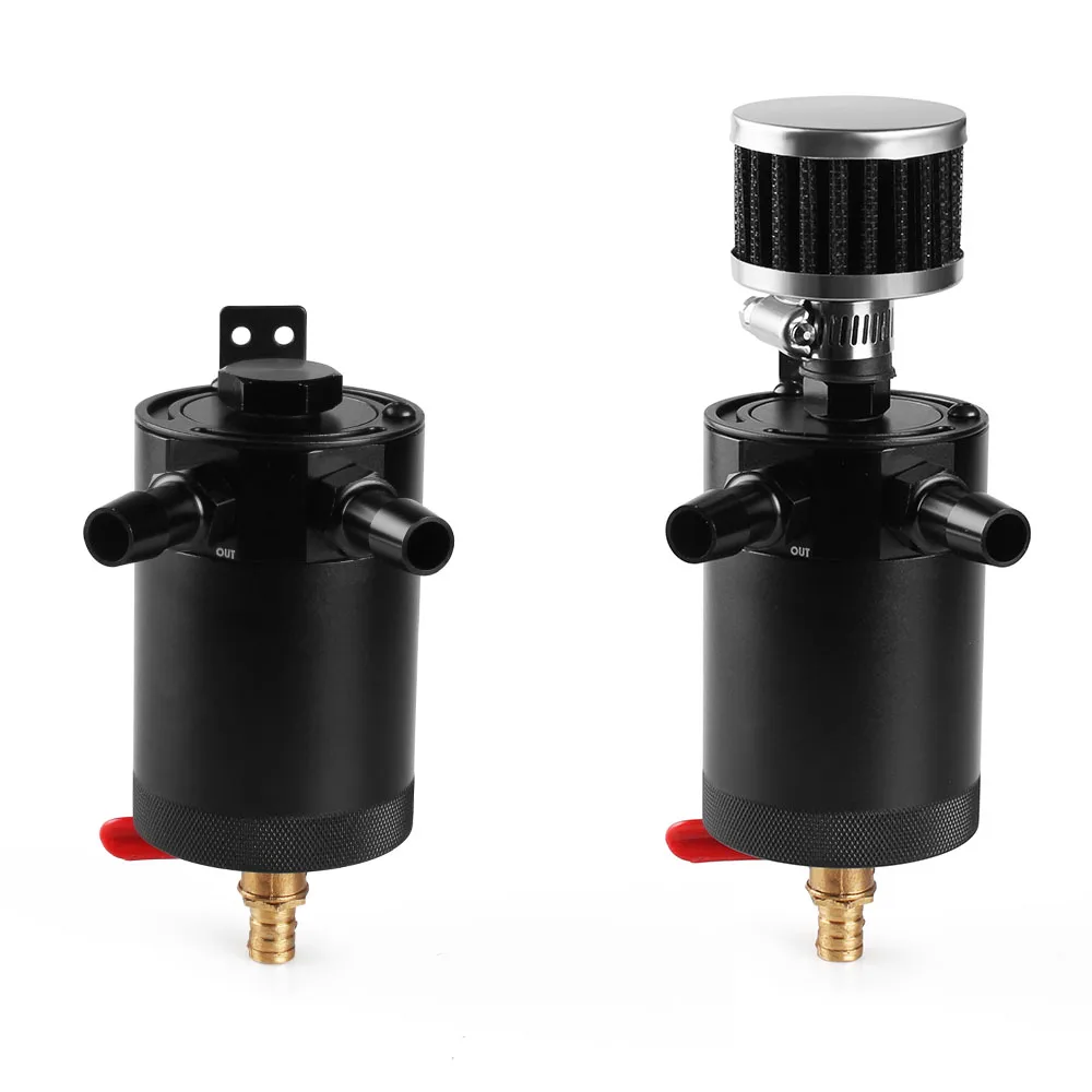 RASTP Универсальный 2 портовый Алюминиевый автомобильный маслоуловитель двигателя