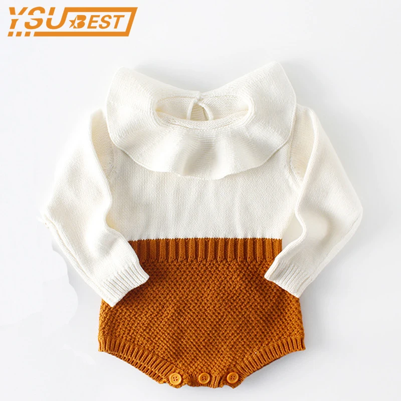 

Baby Romper Newborn Baby Clothes 2019 Spring Autumn Cute Princess Kids Girls Boys Long Sleeve Jumpsuit Infant Knitted Rompers