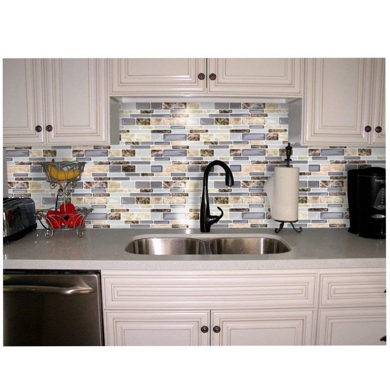 1 лист Виниловая наклейка на стену в виде мозаичной плитки | Дом и сад