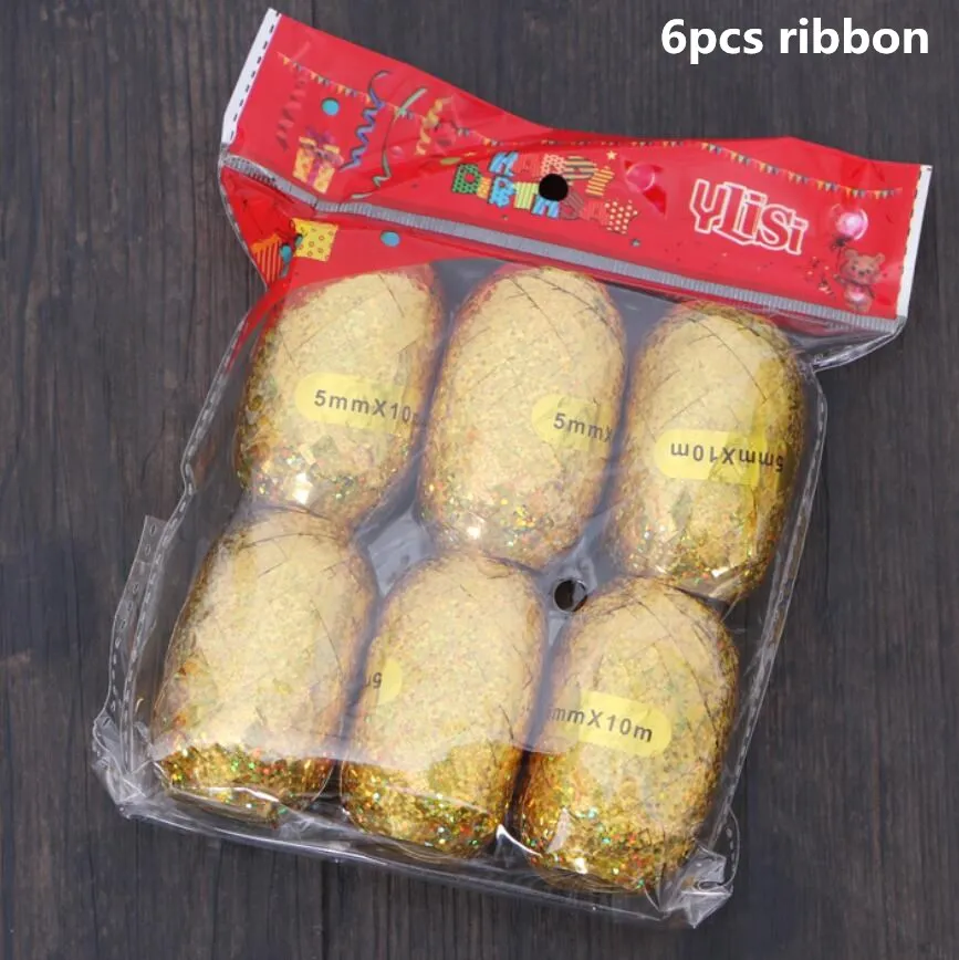 1 pack gold ribbon 14 шт Смешанные шары с золотыми Конфетти День рождения украшения фольги металлический шар воздушный шар на день рождения джунгли вечерние украшения - Color: 1 pack gold ribbon