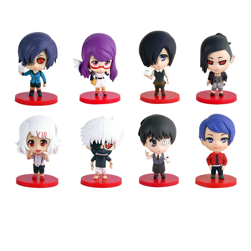 8 10 см Одежда с надписью Tokyo Ghoul рисунок Ken Kaneki Touka Kirishima Шу цукияма ПВХ Фигурки