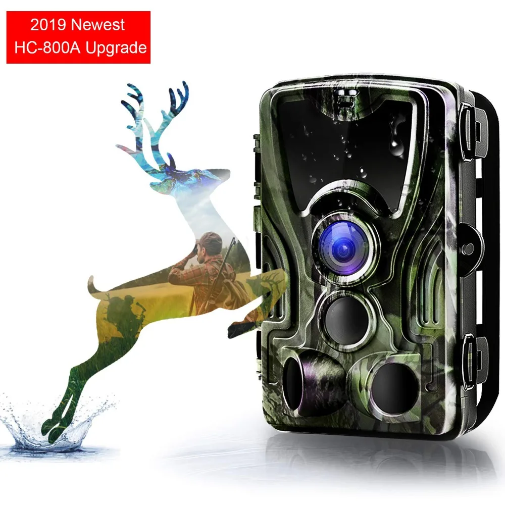 Suntekcam HC-801A+ 16MP 32GB охотничья камера 1080P Trail IP65 фото ловушки 0,3 s триггер время дикий для охотника ночного видения