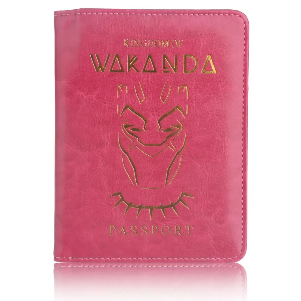 TRASSORY RFID Блокировка Wakanda ASGARD Марвел Мстители кожа путешествия Обложка для паспорта держатель сумка Orgonizer