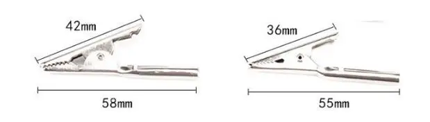 1 пара зажим типа крокодил для штекера банан 2000 в 8 А 15 4 мм|alligator clips|alligator clip 4mmbanana plug