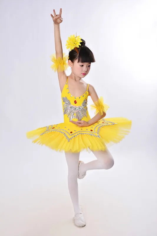 Детская балетная юбка пачка Одежда для танцев балетное платье принцессы девочек