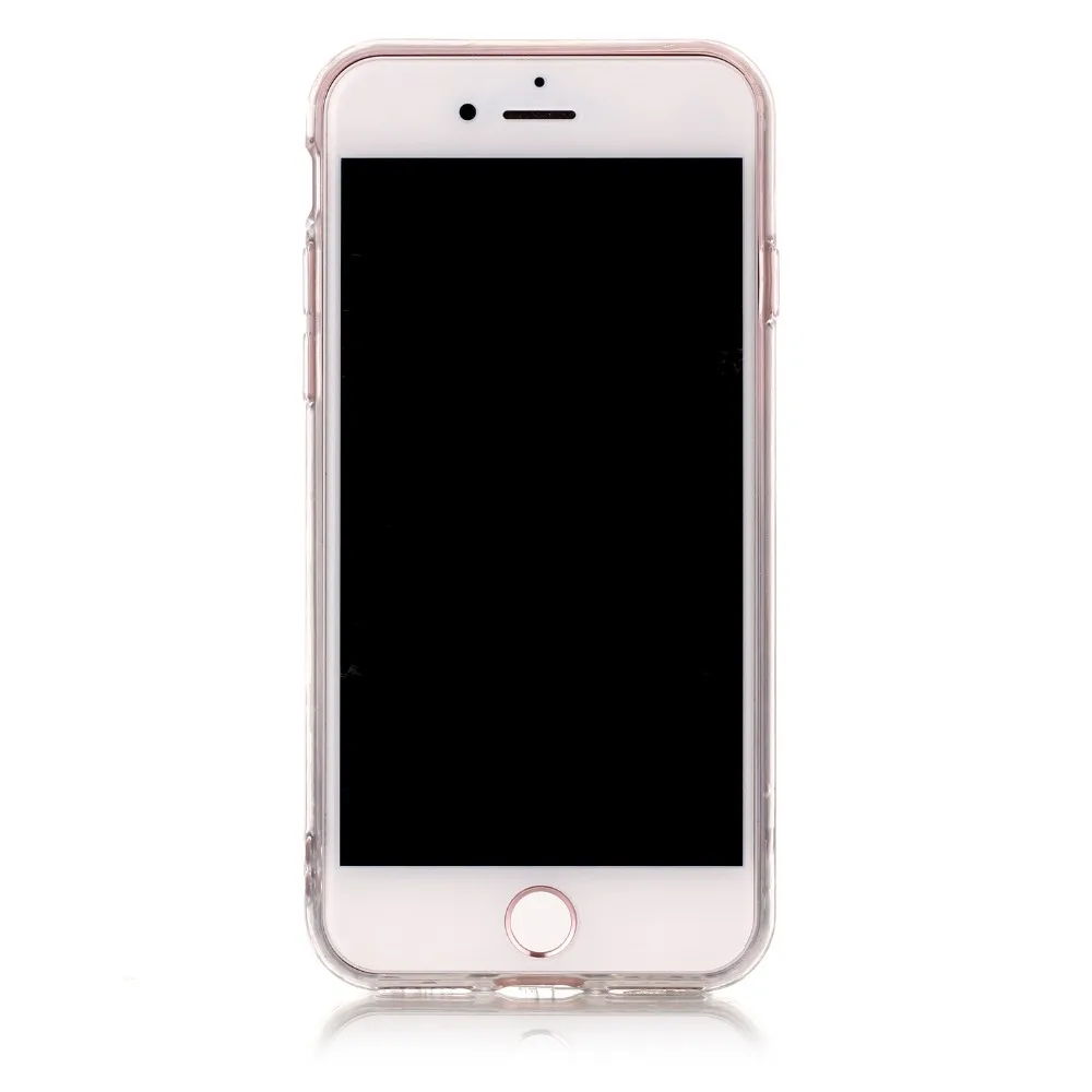 Newest For iphone 7 Luxury Blue White Green Black Marble Design Phone Case Apple Iphone7Plus Gloss TPU Soft Back Cover |