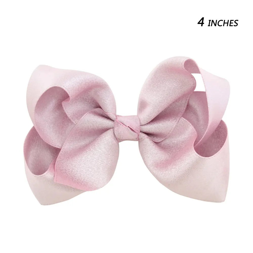 style 2 baby pink Ruoshui 4 ''/8" Детские бантики для волос напечатанные заколки ПУ блестящие заколки для волос Цветочные Шпильки волос ручной работы девушки Бохо аксессуары для волос - Цвет: style 2 baby pink