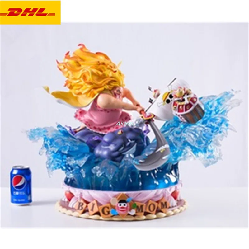 

19" ONE PIECE Statue Big Mom Pirates Bust Four Emperors Full-Length Portrait Charlotte Linlin GK Action Figure PF Toy 48CM B1513