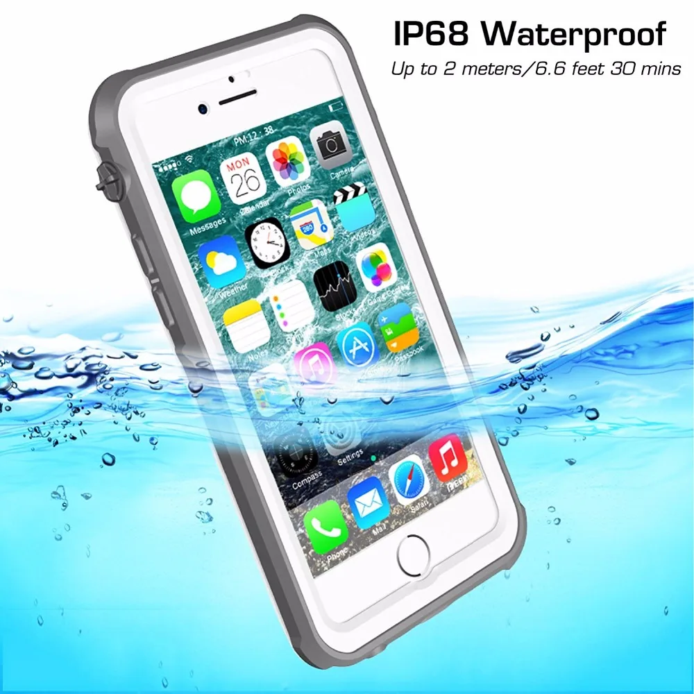 Водонепроницаемый чехол для iPhone 7 8 с защитой от влаги ударов грязи снега Plus Touch