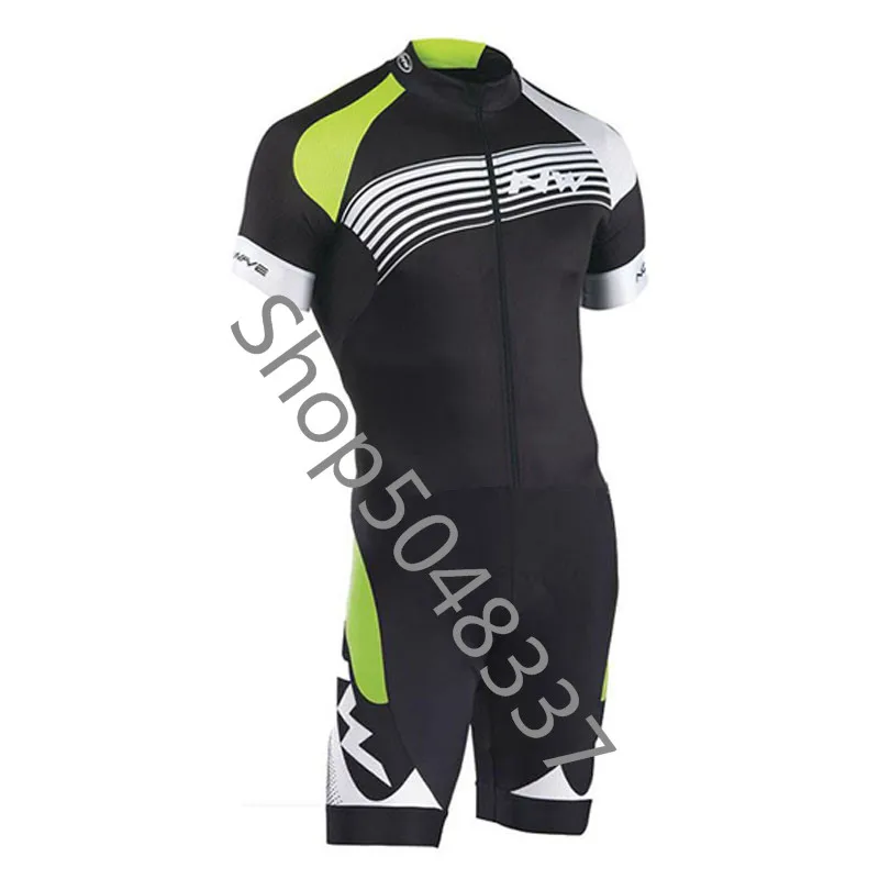 11 NW триатлон костюм для велоспорта Skinsuit Быстросохнущий короткий рукав Велоспорт Джерси Мужская велосипедная Одежда Майо ciclismo hombre - Цвет: 11
