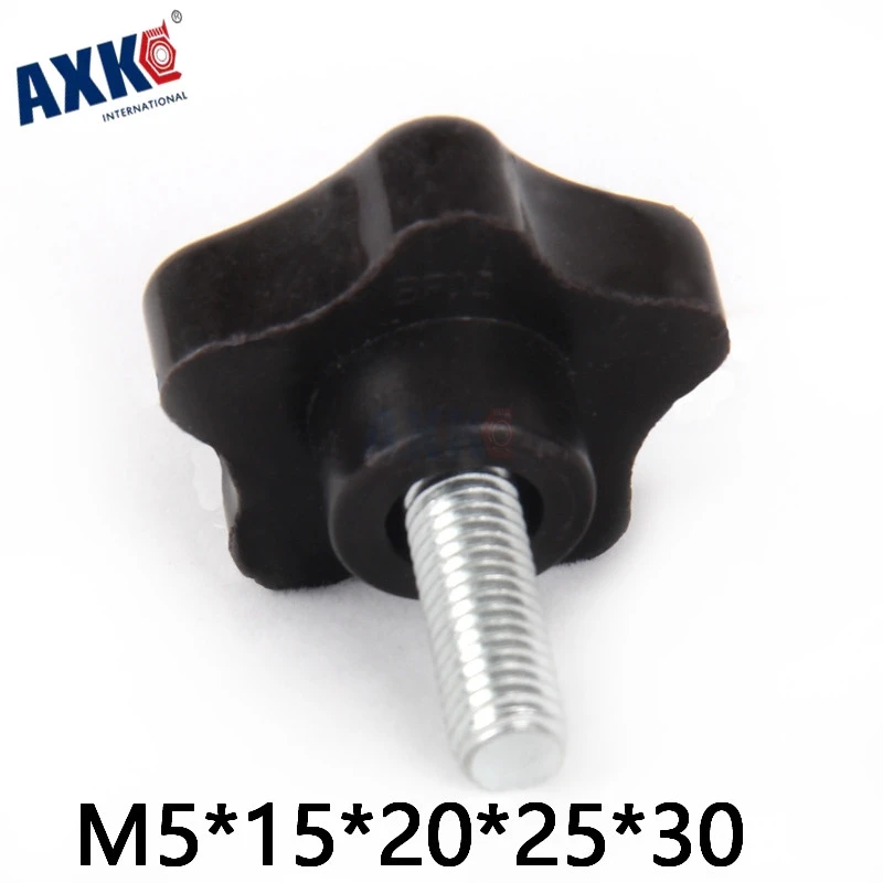 Axk 10 шт. M5 * 15*20*25*30 звезда/ручка/ручной регулирующий винт/бакелитовый Звездный Тип