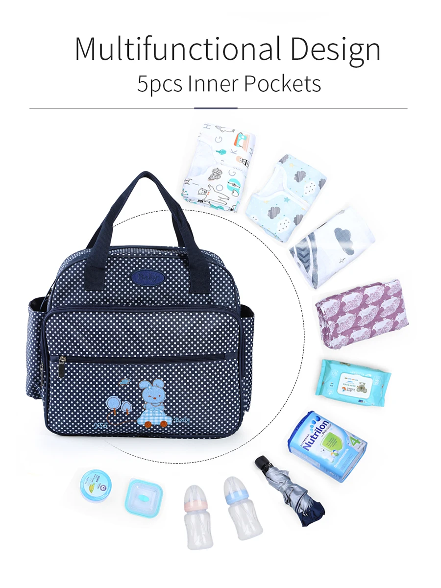 ONIVEE Cute Large Diaper Bag Maternity Nappy Bags for Mom and Dad Convertible Travel with Changing Pad Handbag #6028 |