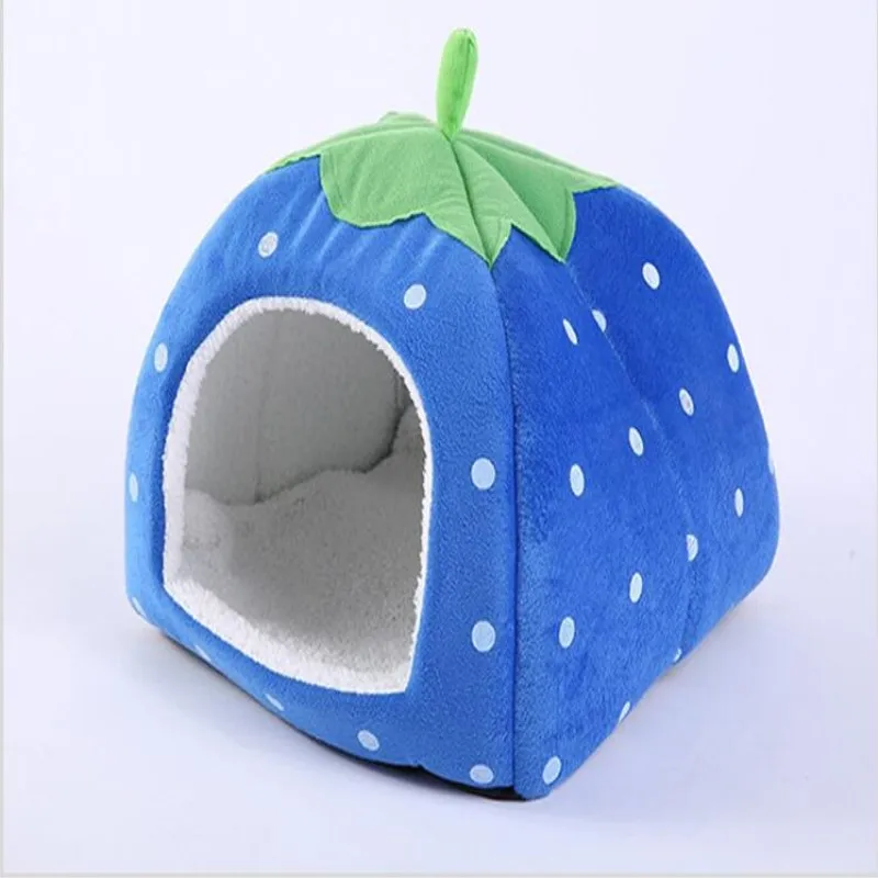 2018 Hot Dog Supplies Soft Strawberry Cave Pet Mats Beds Nest Pets Bed House Cute Kennel Washable Cushion Baskets | Дом и сад