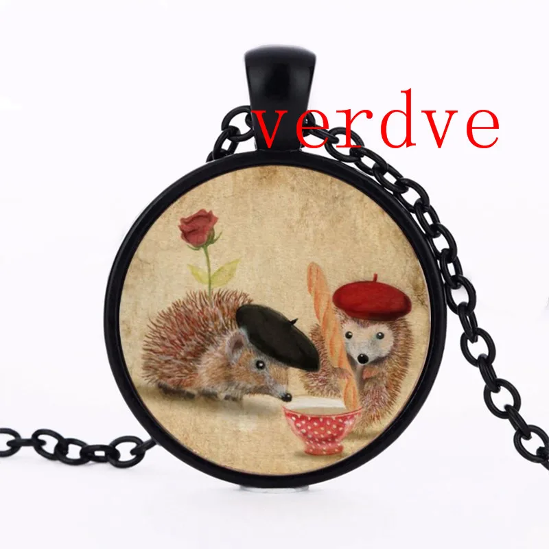 1 шт./лот Love Hedgehog еда бронзовое медное колье-Подвеска длинное Chian массивное