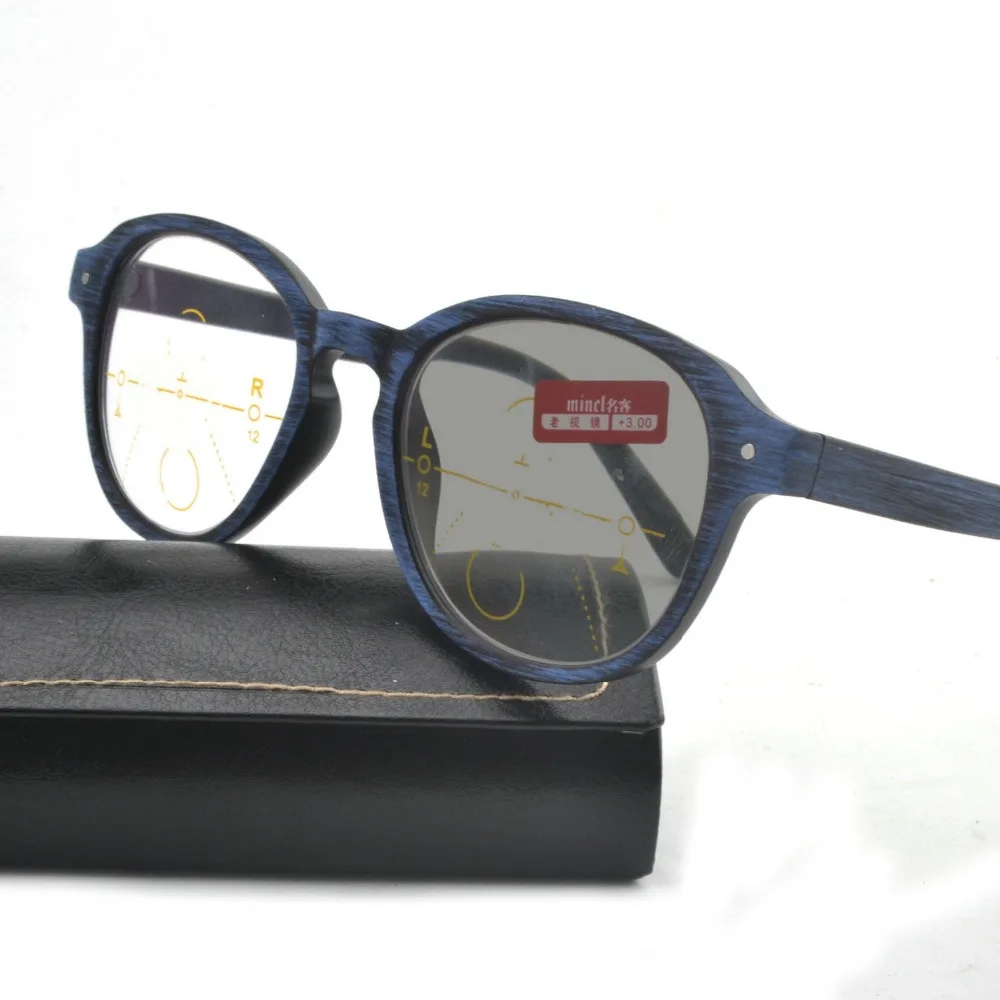 MINCL фирменные прогрессивные Мультифокальные линзы очки для чтения мужчин