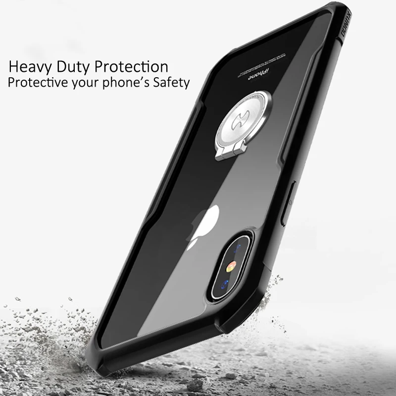 XUNDD Роскошный прозрачный чехол для iPhone Xs чехол для MAX XR, противоударный полный защитный чехол для iPhone 7/7 plus 8 8plus Xs X чехол в виде ракушки