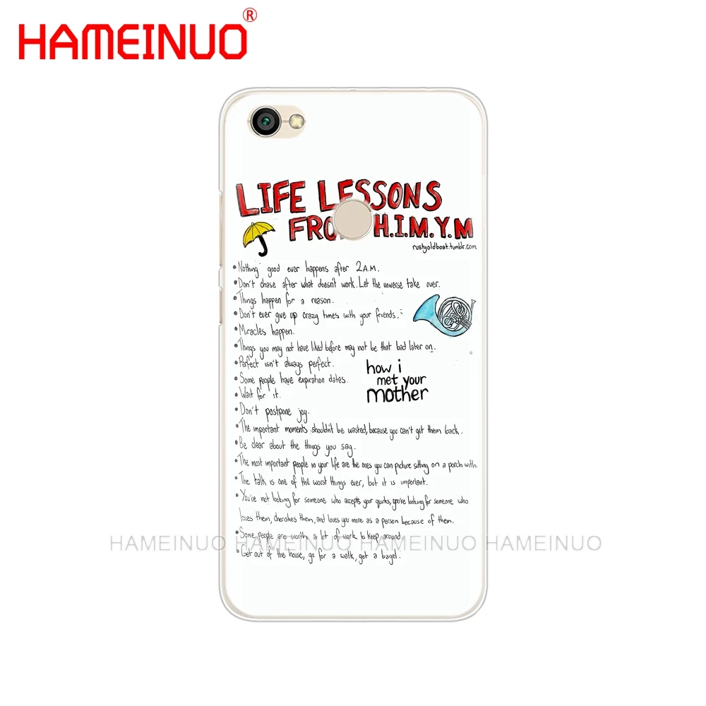 HAMEINUO как я повстречала вашу мать himym quotes чехол для телефона для Xiaomi redmi 5 4 1s 2 3 3s pro PLUS redmi note 4 4X 4A 5A