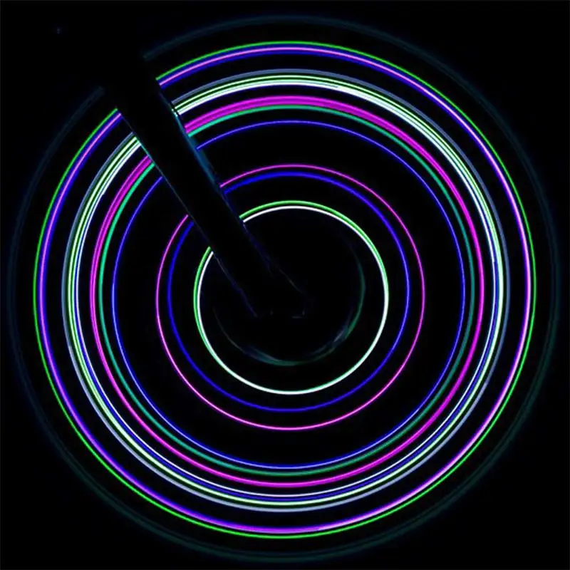 LumiParty велосипед Красочные Говорил лампы строка горный Водонепроницаемый колеса