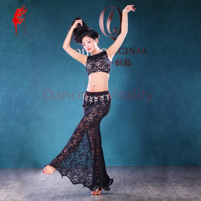 Одежда для танца живота модальный топ с короткими рукавами + длинная юбка 2